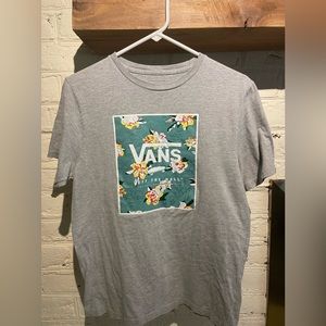 Set of two Vans t shirts. One is grey and other light green.